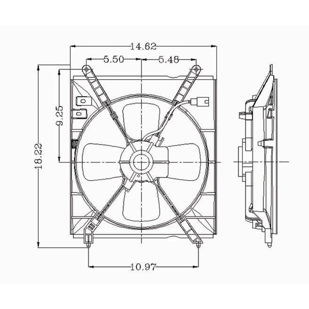 Condenser Fan Assembly 1997-1999 Toyota Camry