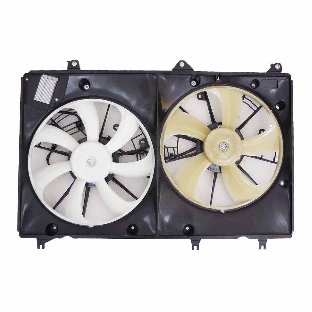 Radiator And Condenser Fan Assembly With Two Fans Side By Side 3.5l V6 2008-2010 Toyota Highlander