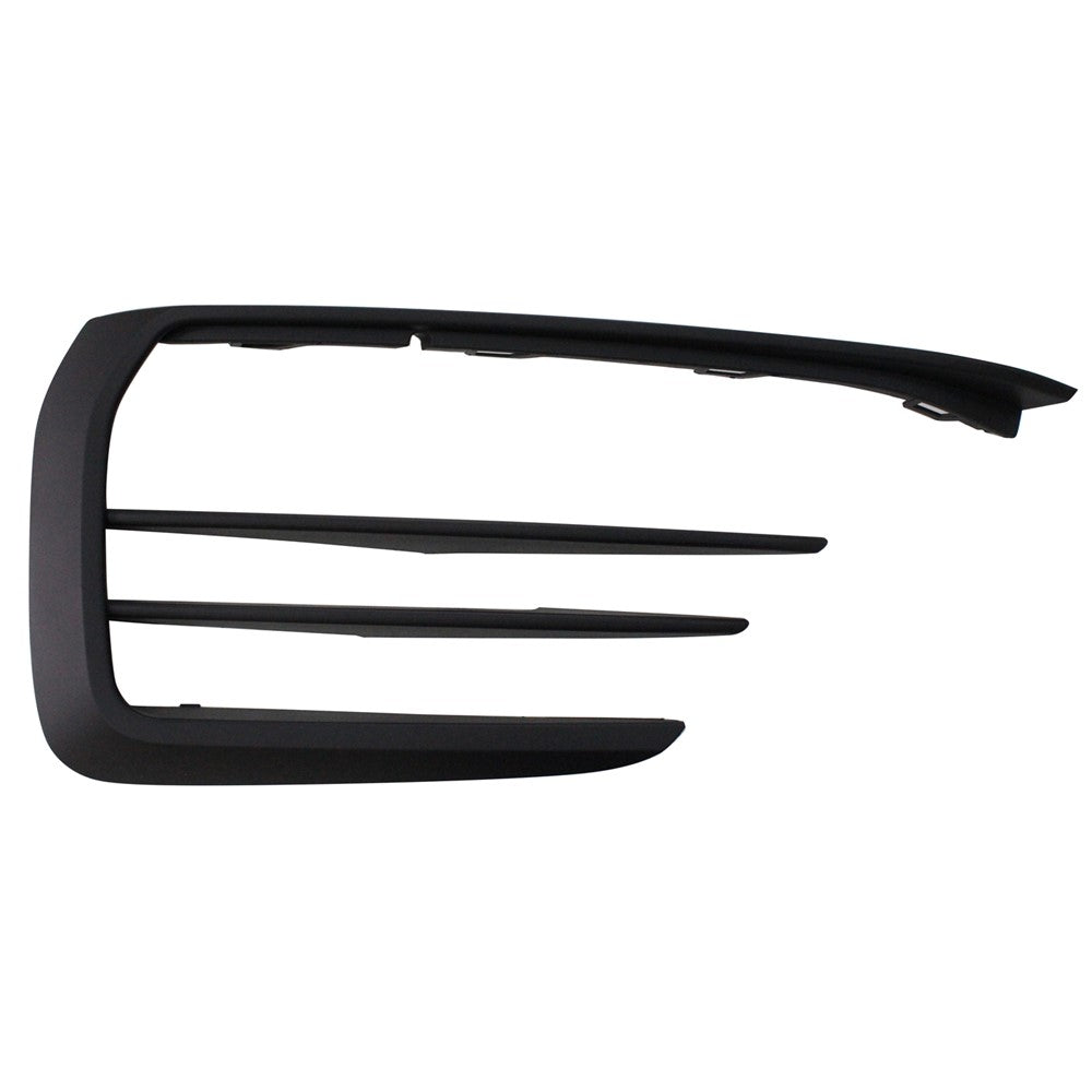 Front Left Front Driver Side Bumper Cover Grille [outer Molding In Front Of Lamp] Black 2018-2021 Volkswagen Gti