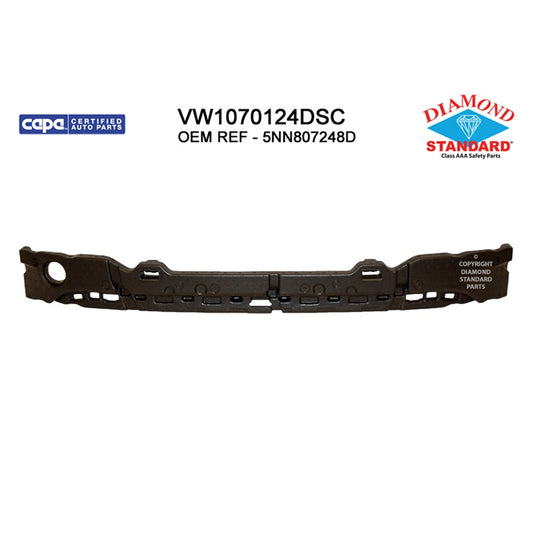 Front Bumper Impact Absorber 2018-2021 Volkswagen Tiguan