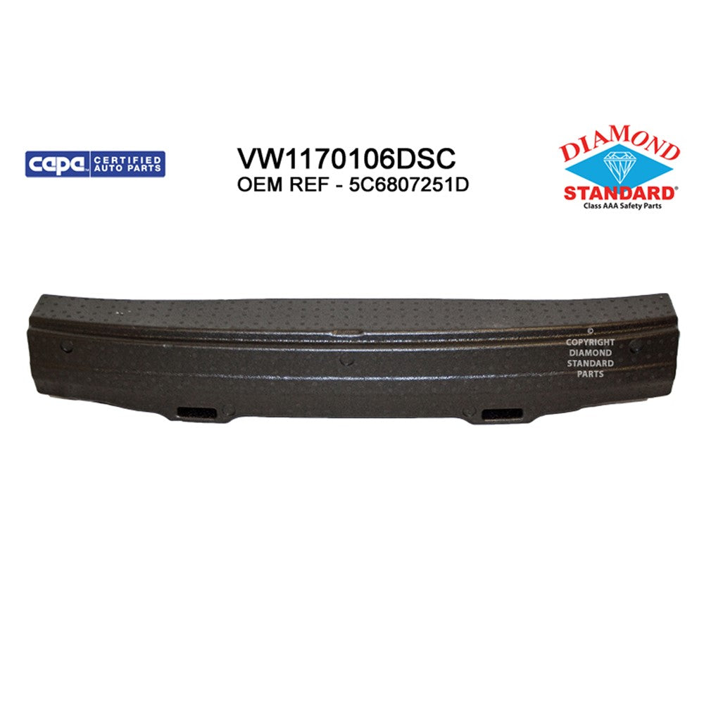 Rear Bumper Impact Absorber 2015-2018 Volkswagen Jetta