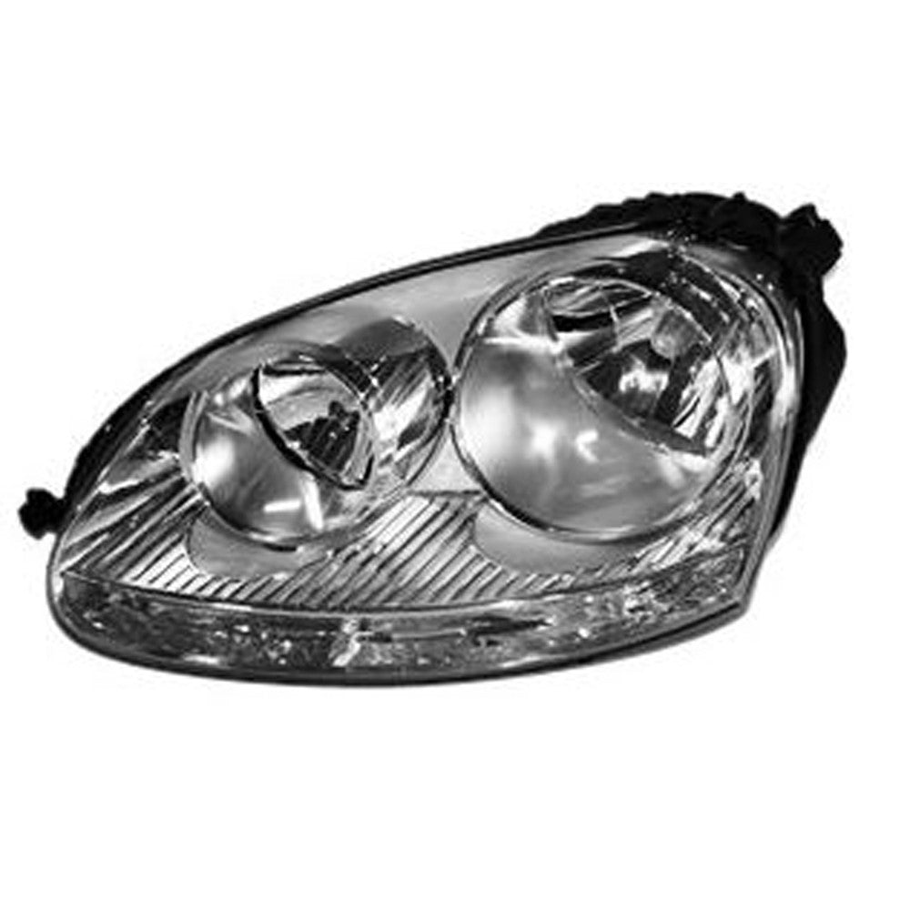 Front Left Driver Side Halogen Headlight Assembly 2005-2010 Volkswagen Jetta, Gti, Rabbit