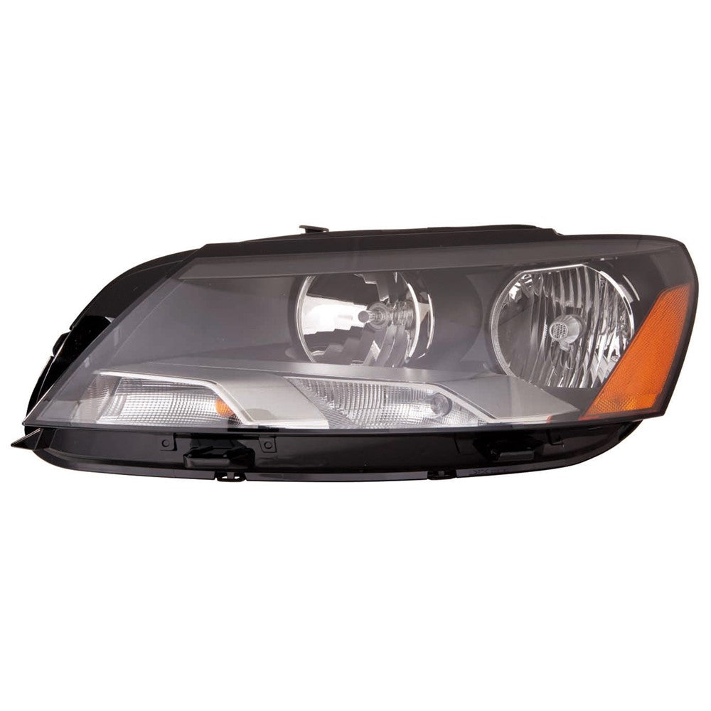Front Left Driver Side Halogen Headlight Assembly 2012-2015 Volkswagen Passat