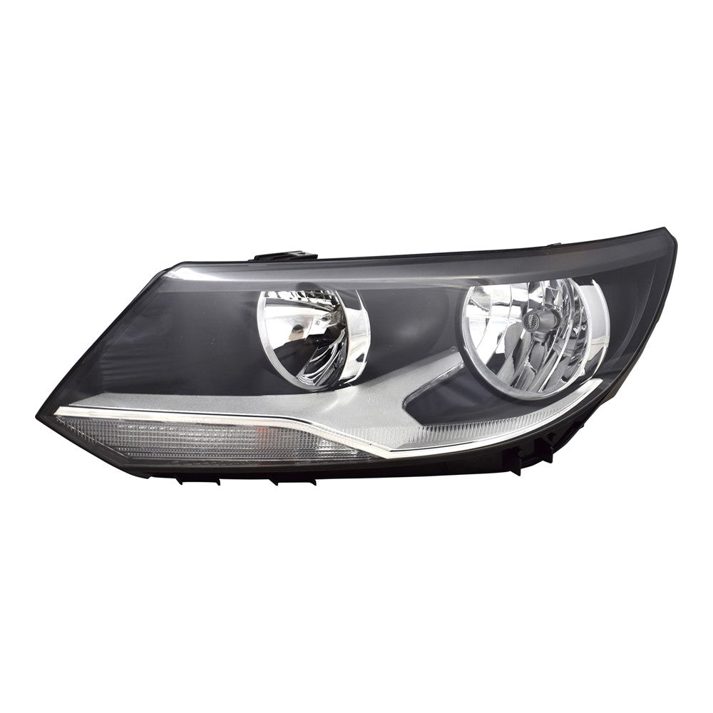 Front Left Driver Side Halogen Headlight Assembly 2012-2018 Volkswagen Tiguan, Tiguan Limited