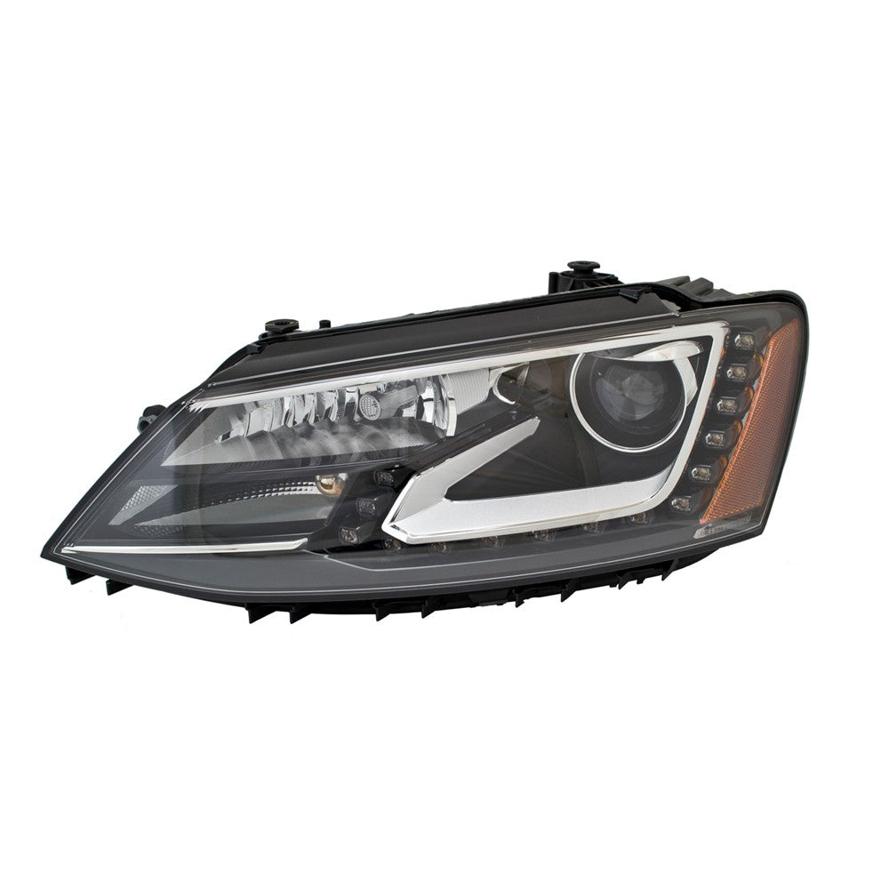 Front Left Driver Side Bi-Xenon Headlight Assembly 2013-2014 Volkswagen Jetta