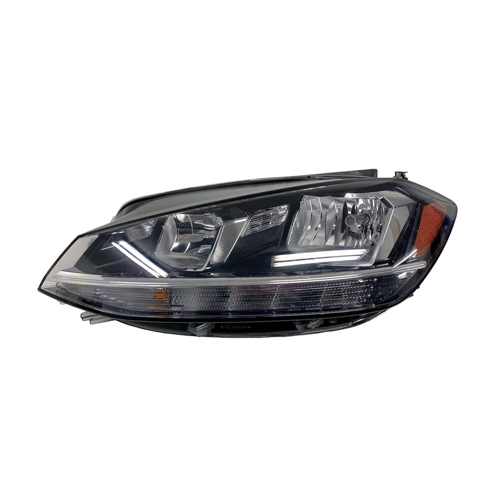 Front Left Driver Side Halogen Headlight Assembly 2018-2021 Volkswagen Golf Alltrack, Golf, Golf Sportwagen, Gti