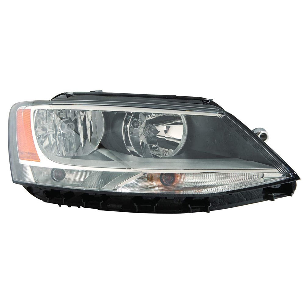 Front Right Passenger Side Halogen Headlight Assembly 2011-2016 Volkswagen Jetta