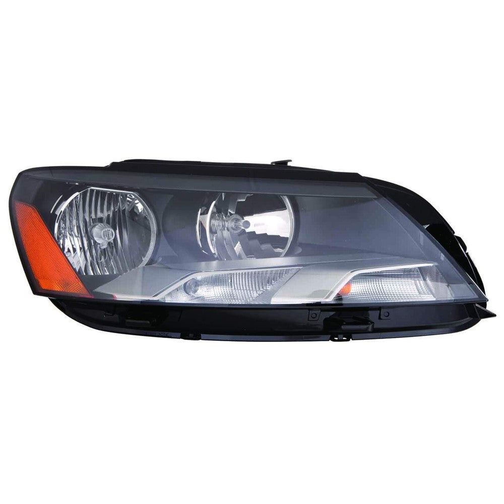 Front Right Passenger Side Halogen Headlight Assembly 2012-2015 Volkswagen Passat
