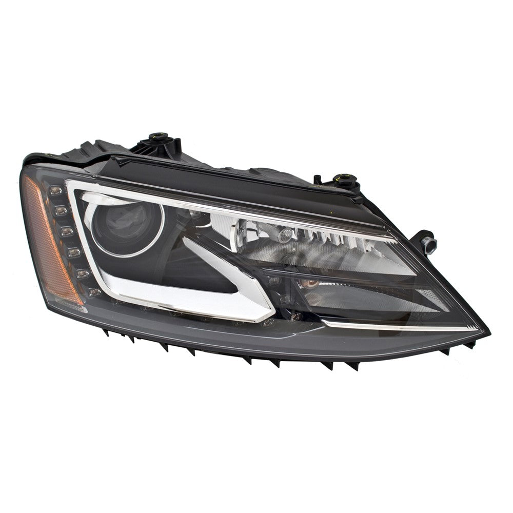 Front Right Passenger Side Bi-Xenon Headlight Assembly 2013-2014 Volkswagen Jetta