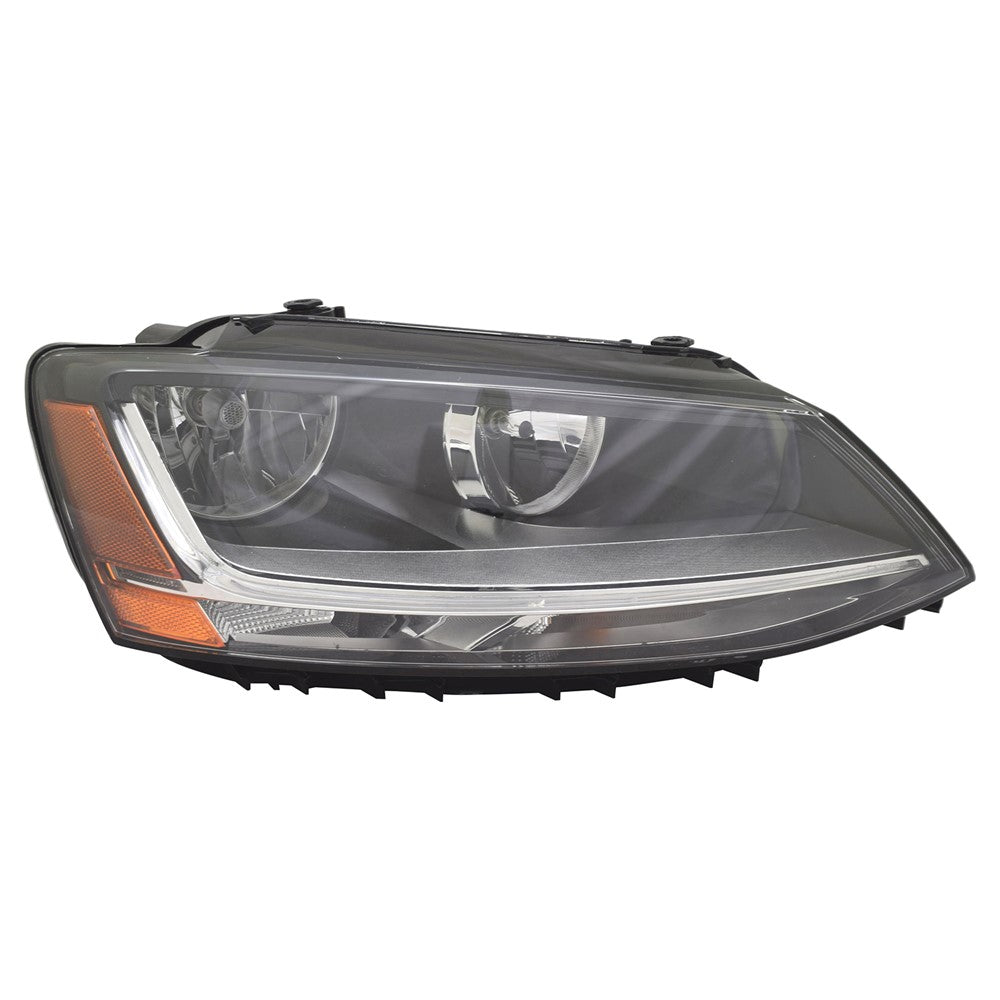 Front Right Passenger Side Halogen Headlight Assembly 2017-2018 Volkswagen Jetta