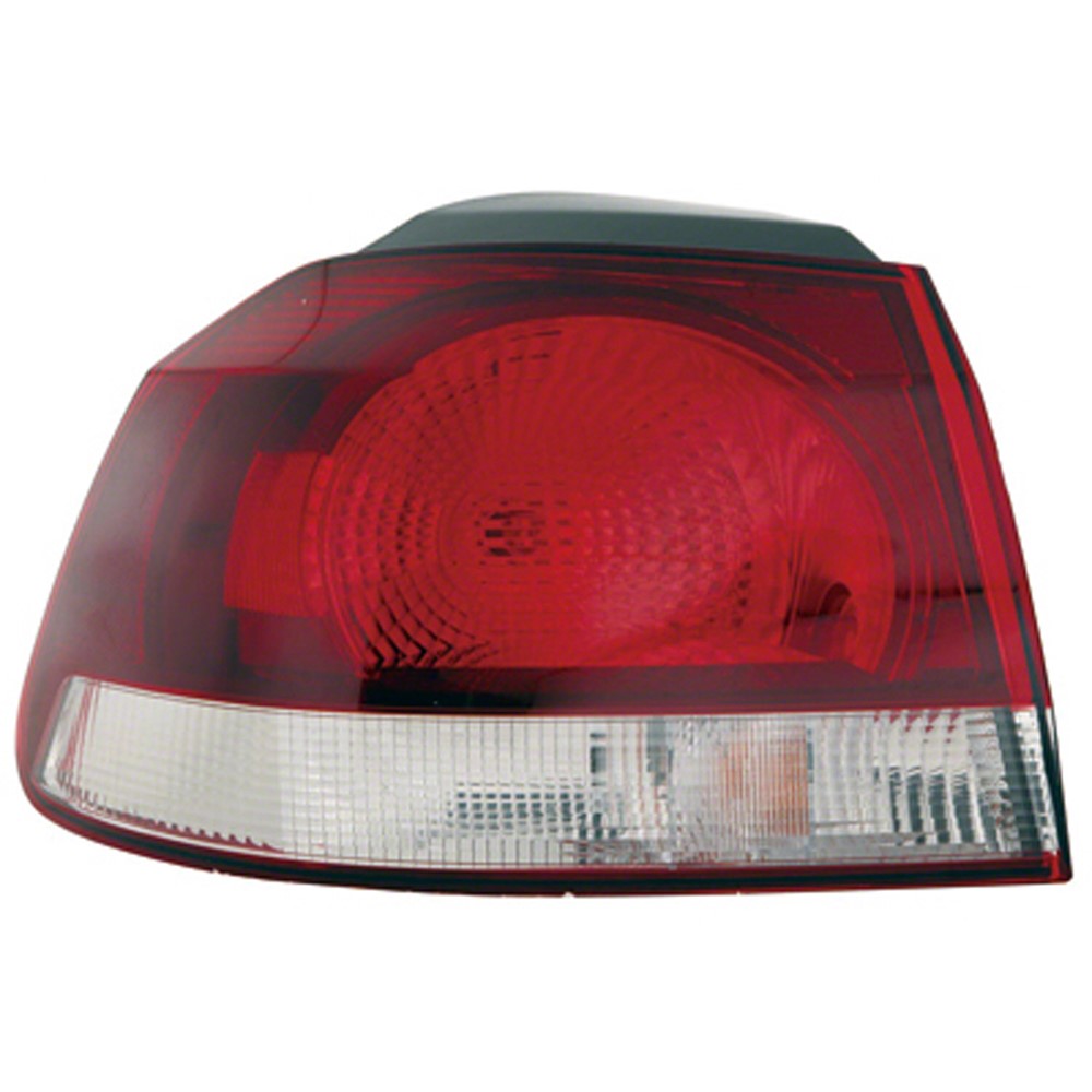 Rear Left Driver Side Tail Light Lens And Housing 2010-2014 Volkswagen Golf, Gti