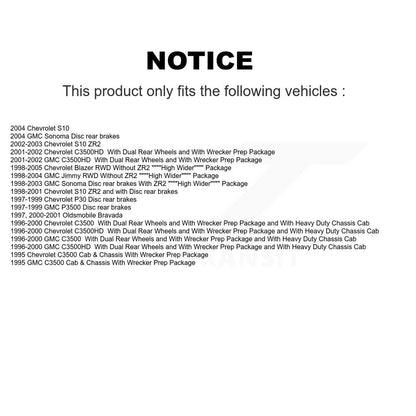 Brake Hydraulic Hose Rear 12-H380469 For Chevrolet GMC Blazer S10 Sonoma Jimmy