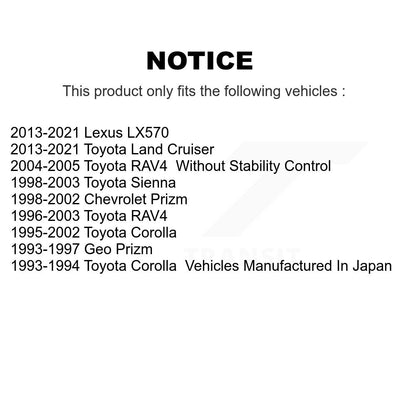 Brake Hydraulic Hose Rear 12-H380516 For Toyota Corolla RAV4 Sienna Lexus LX570