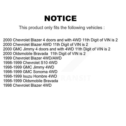 Brake Hydraulic Hose Front Left 12-H381032 For Chevrolet GMC Blazer Jimmy S10