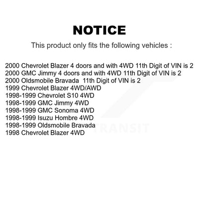 Brake Hydraulic Hose Front Right 12-H381033 For Chevrolet GMC Blazer Jimmy S10