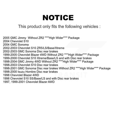 Brake Hydraulic Hose Rear 12-H381065 For Chevrolet GMC Blazer S10 Jimmy Sonoma