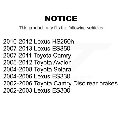 Brake Hydraulic Hose Rear Left 12-H620228 For Toyota Camry Lexus ES350 Solara