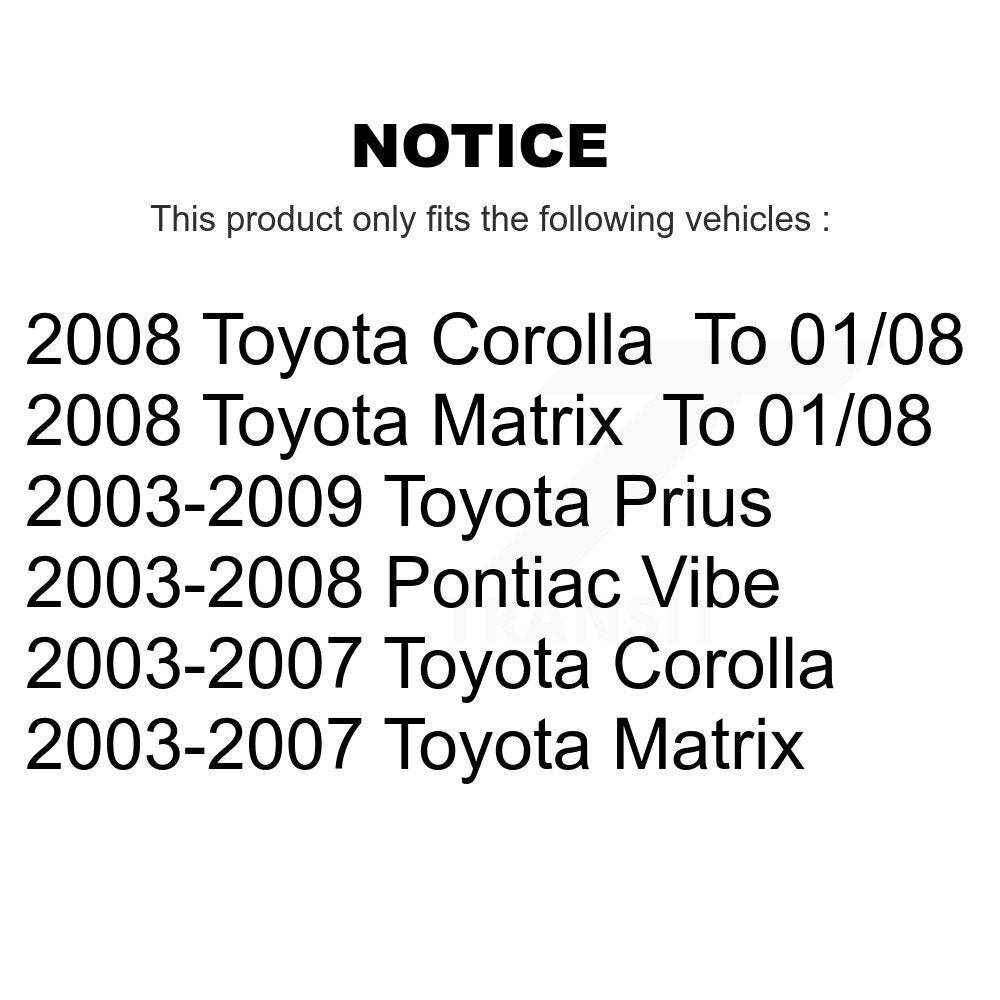 Brake Hydraulic Hose Front Right 12-H620639 For Toyota Corolla Matrix Pontiac