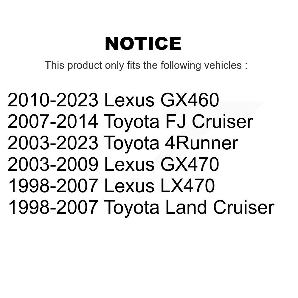 Brake Hydraulic Hose Rear 12-H620661 For Toyota 4Runner FJ Cruiser Lexus GX460