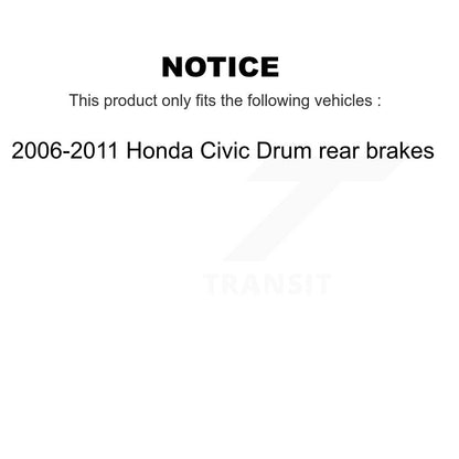 Brake Hydraulic Hose Rear 12-H620749 For 2006-2011 Honda Civic Drum rear brakes
