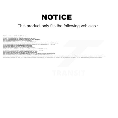 Brake Hydraulic Hose Rear Center 12-H620827 For GMC Sierra 1500 Chevrolet