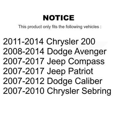 Brake Hydraulic Hose Front Right 12-H620909 For Jeep Patriot Dodge Chrysler 200
