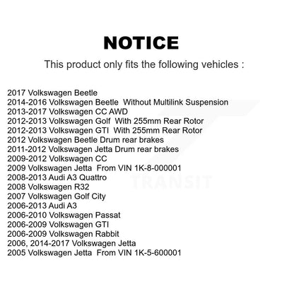 Brake Hydraulic Hose Rear 12-H620969 For Volkswagen Jetta Rabbit Golf Beetle GTI