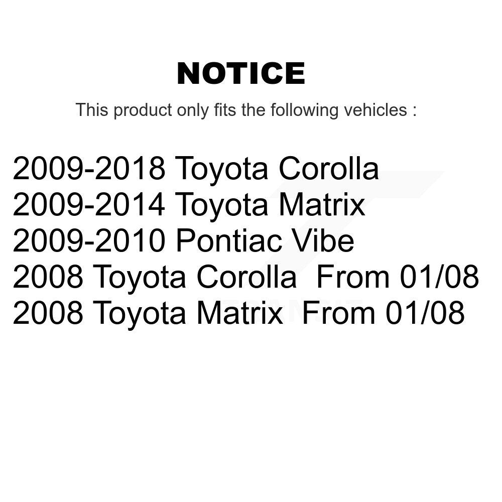 Brake Hydraulic Hose Front Left 12-H621100 For Toyota Corolla Matrix Pontiac