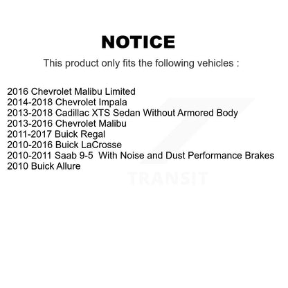 Brake Hydraulic Hose Rear 12-H621162 For Chevrolet Malibu Buick Impala LaCrosse