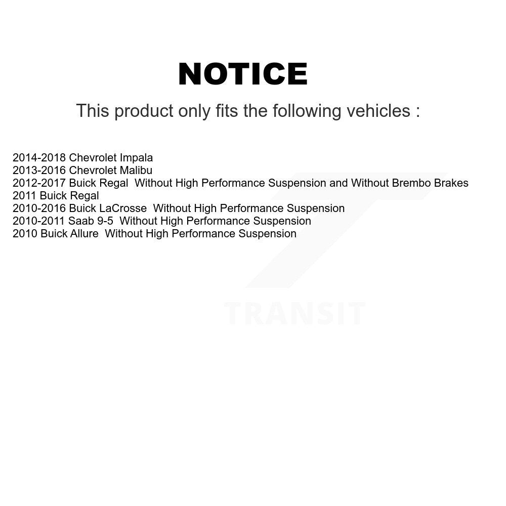 Brake Hydraulic Hose Front 12-H621163 For Chevrolet Malibu Buick Impala LaCrosse