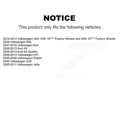 Brake Hydraulic Hose Front 12-H621175 For Volkswagen Jetta Golf Rabbit GTI Audi