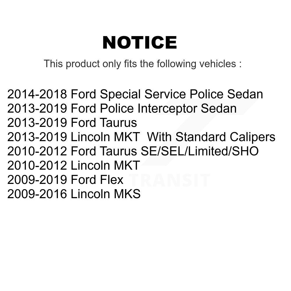 Brake Hydraulic Hose Rear 12-H621466 For Ford Flex Taurus Lincoln Police Sedan
