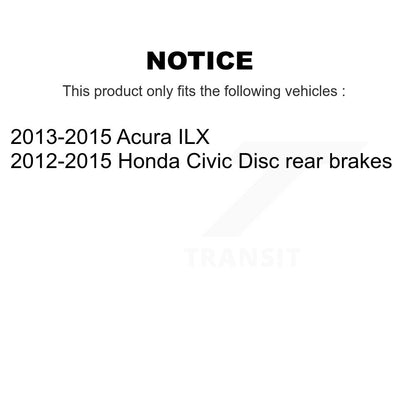 Brake Hydraulic Hose Rear Left 12-H621925 For Honda Civic Acura ILX