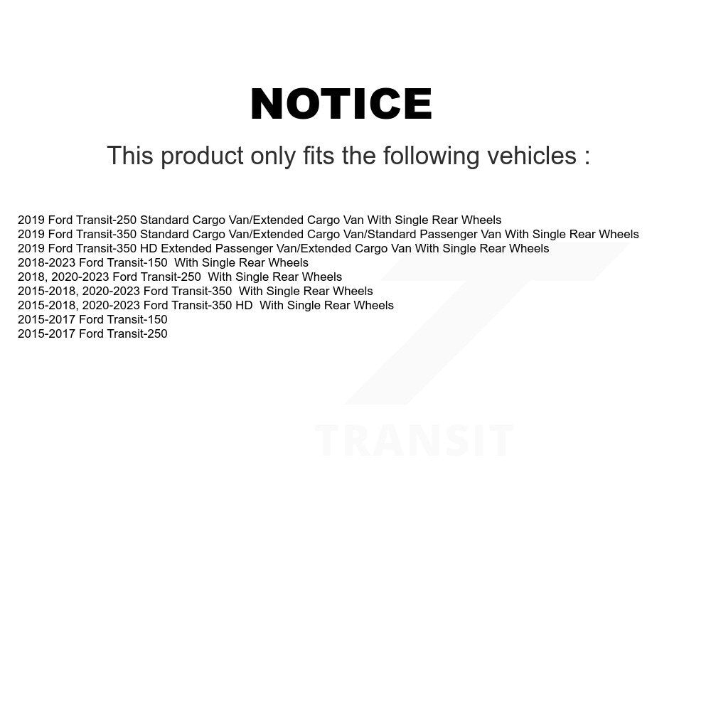 Brake Hydraulic Hose Rear 12-H622445 For Ford Transit-250 Transit-150 HD