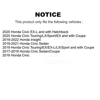 Brake Hydraulic Hose Front Right 12-H622530 For Honda Civic Insight