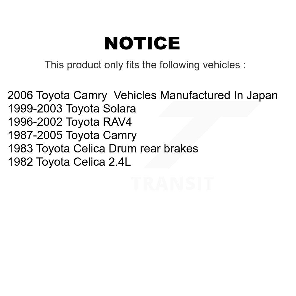 Drum Brake Hardware Kit Rear 13-H17287 For Toyota Camry RAV4 Solara Celica