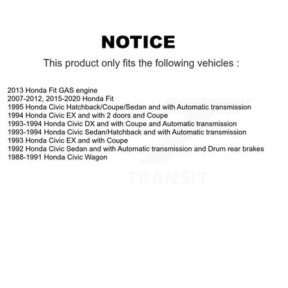 Drum Brake Hardware Kit Rear 13-H17307 For Honda Fit Civic