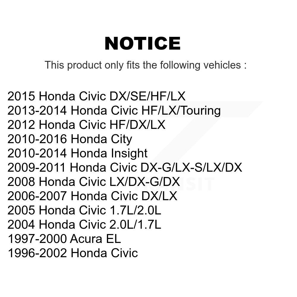 Drum Brake Hardware Kit Rear 13-H17352 For Honda Civic Acura EL Insight City