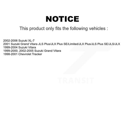 Drum Brake Hardware Kit Rear 13-H17377 For Suzuki Grand Vitara Chevrolet Tracker