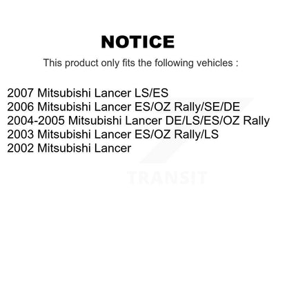 Drum Brake Hardware Kit Rear 13-H17381 For Mitsubishi Lancer