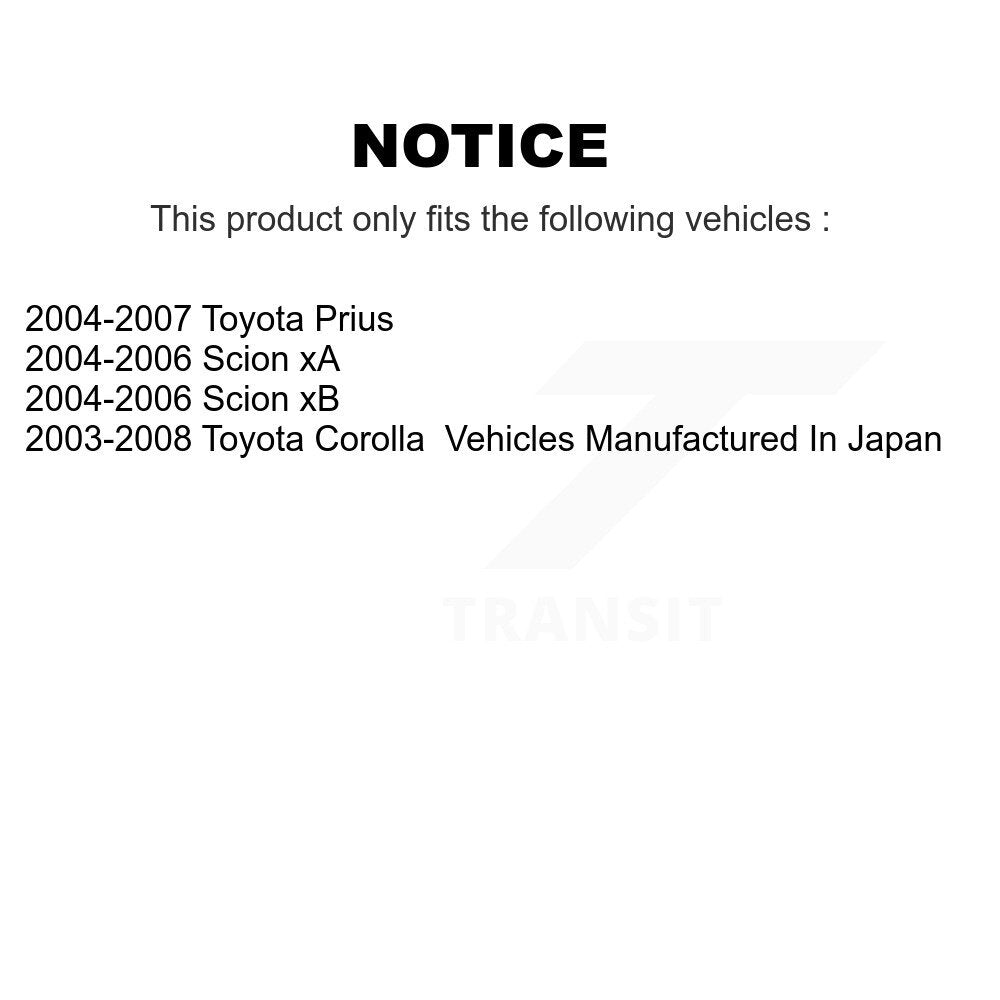 Drum Brake Hardware Kit Rear 13-H17387 For Toyota Corolla Prius Scion xB xA
