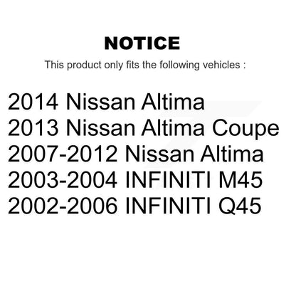 Parking Brake Hardware Kit Rear 13-H17397 For Nissan Altima INFINITI Q45 M45