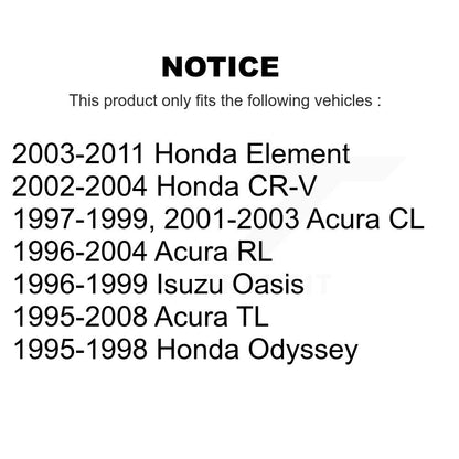 Parking Brake Hardware Kit Rear 13-H17398 For Honda CR-V Acura TL Element CL RL