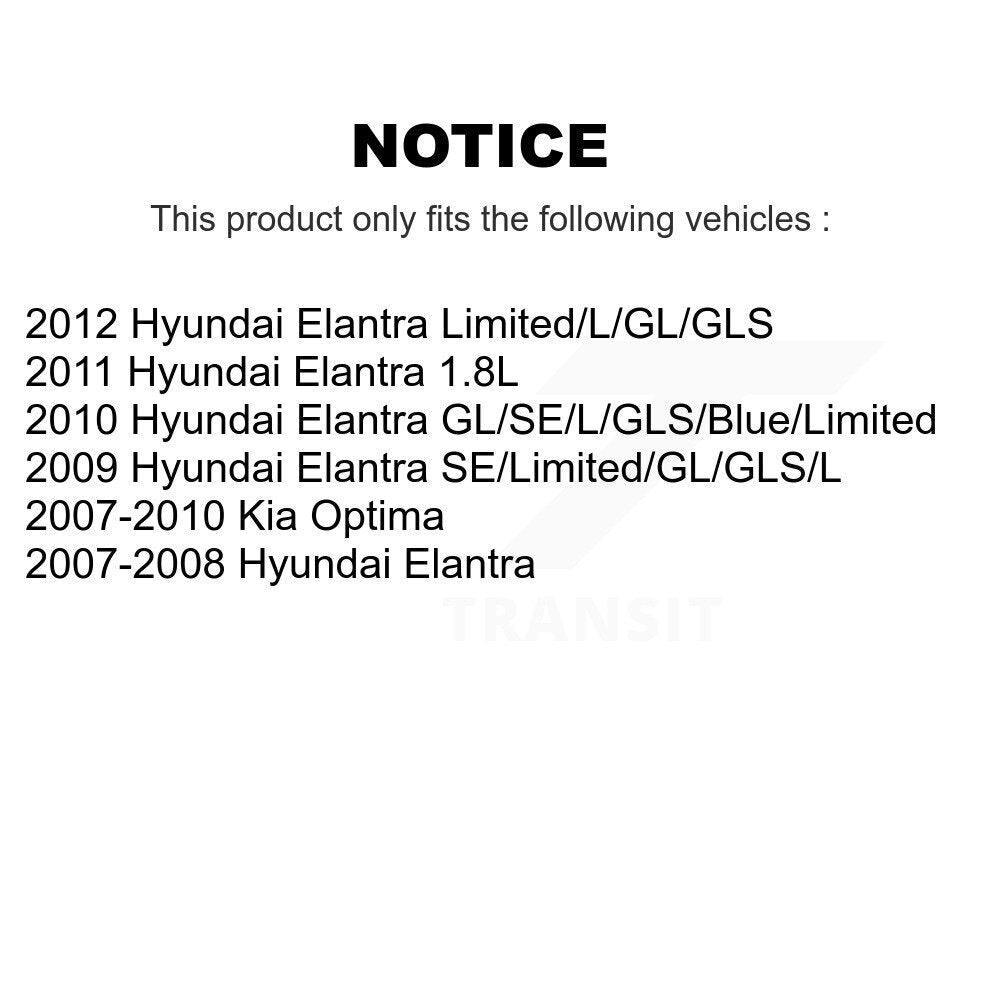 Parking Brake Hardware Kit Rear 13-H17434 For Hyundai Elantra Kia Optima