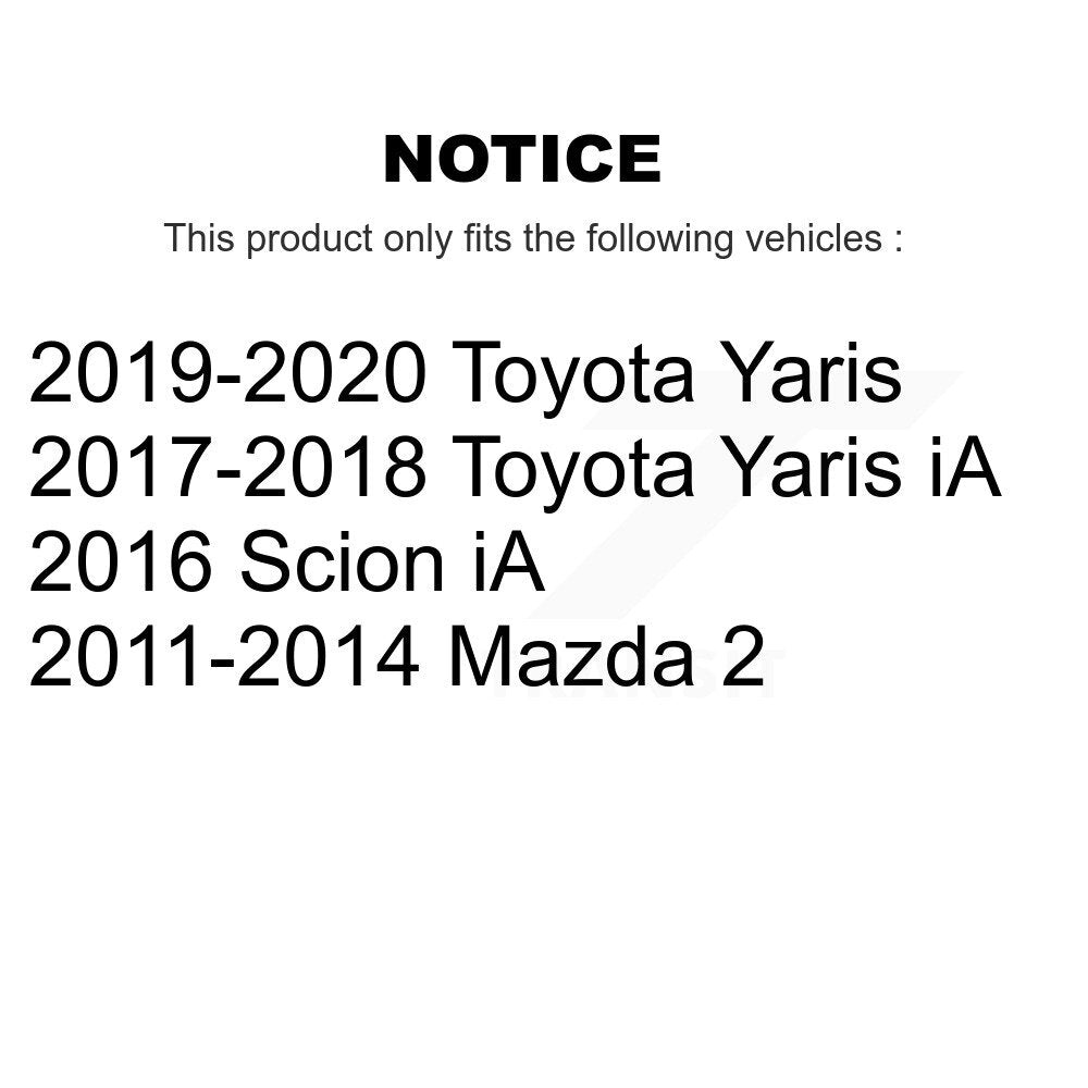 Drum Brake Hardware Kit Rear 13-H17465 For Mazda 2 Toyota Yaris iA Scion