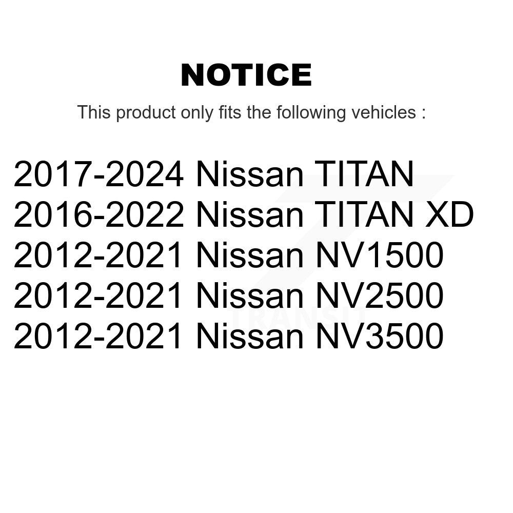 Parking Brake Hardware Kit Rear 13-H17473 For Nissan TITAN NV2500 XD NV3500