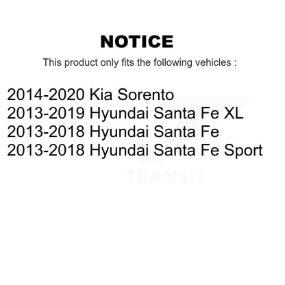Parking Brake Hardware Kit Rear 13-H17481 For Hyundai Santa Fe Sport Kia Sorento