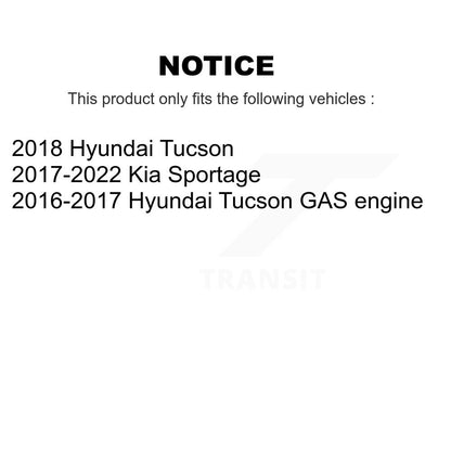 Parking Brake Hardware Kit Rear 13-H17498 For Hyundai Tucson Kia Sportage