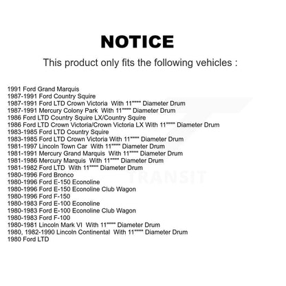 Drum Brake Hardware Kit Rear 13-H7071 For Ford F-150 Lincoln Town Car E-150 LTD