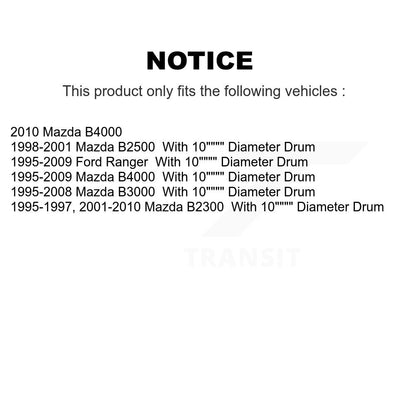 Drum Brake Hardware Kit Rear 13-H7295 For Ford Ranger Mazda B4000 B3000 B2300
